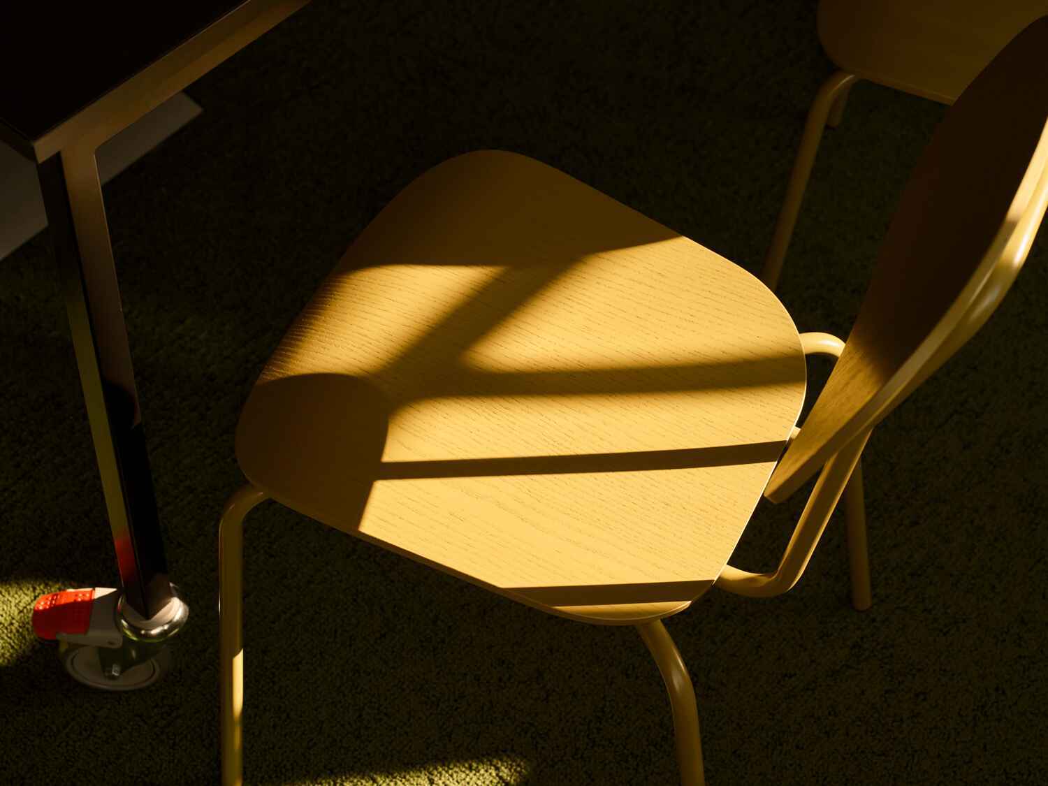 Chair with shades on it